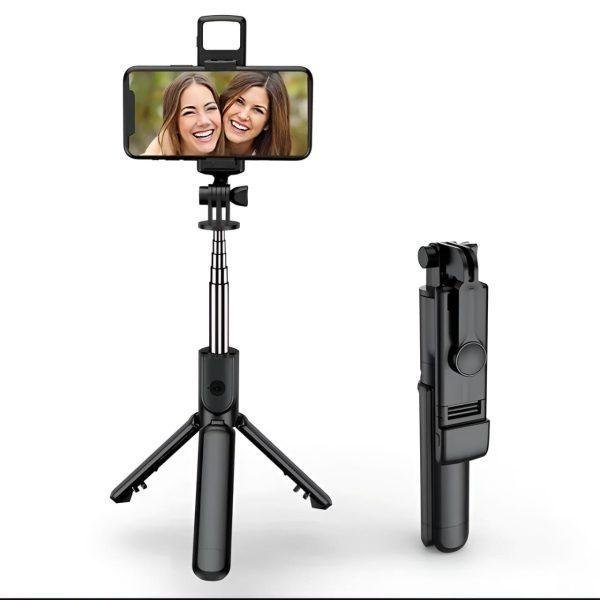 4-in-1 Tripod Selfie Stick with Bluetooth remote